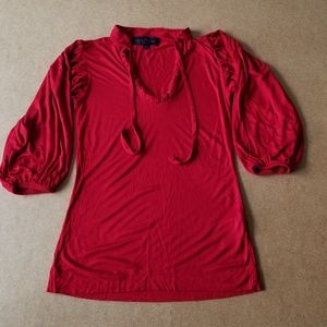 Zara size M fluffy sleeves top & open in front!!!!